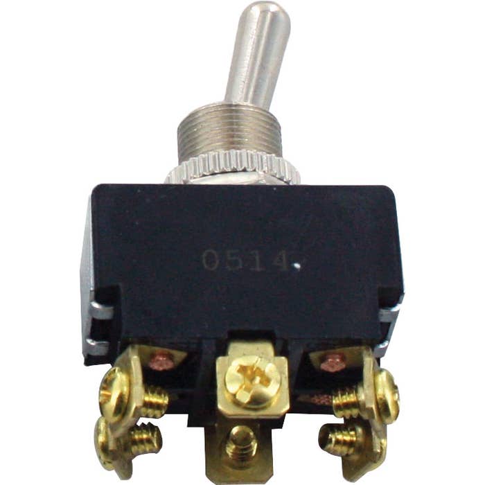 6 Screw Bulk Terminal Toggle Switches ON-OFF-ON DPDT 6 Screw Bulk Terminal Toggle Switches ON-OFF-ON DPDT