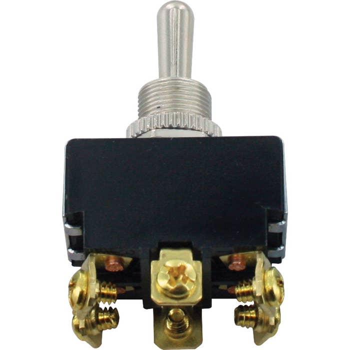 6 Screw Terminal Toggle Switch Momentary ON-OFF-ON DPDT