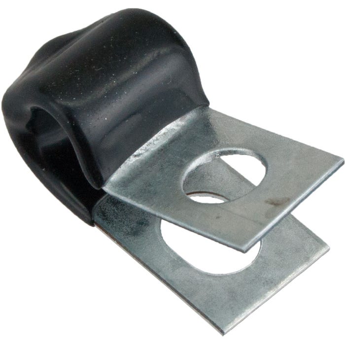 1/4" ID Steel Vinyl Dipped Cable Clamp 5/8"W Bulk 766058B