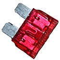 10AMP RED 'ATO/ATC STYLE' STANDARD BLADE FUSE 100PK