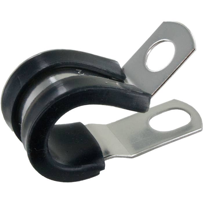 Bulk Rubber Insulated Steel Clamps 1/2"ID