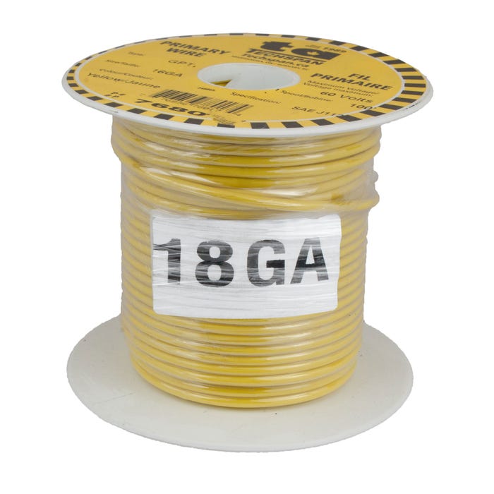 18 Awg GPT Wire Yellow 768007