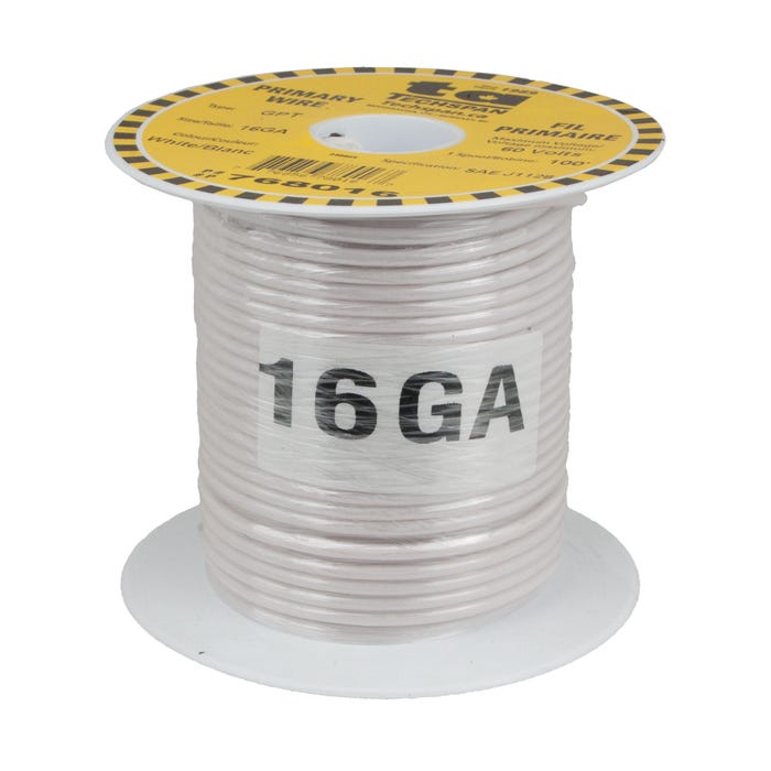 16 Awg GPT Wire White 768016