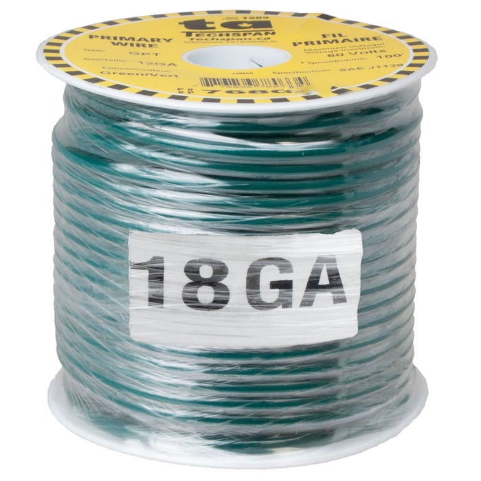 18 Awg GPT Wire Green 768203