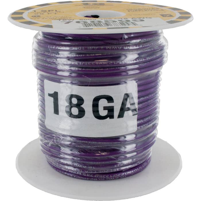 MTW TEW Equipment Wire 18 Awg Purple MTW TEW Equipment Wire 18 Awg Purple