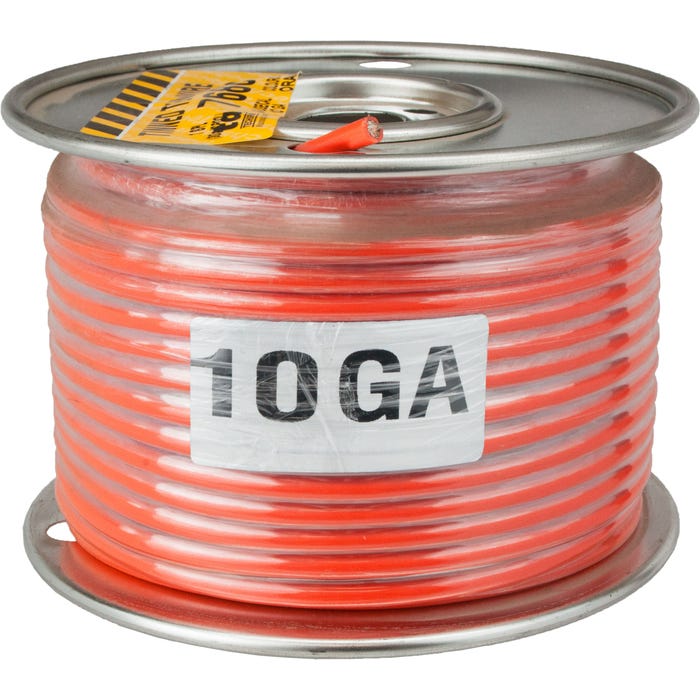 Tinned MTW Stranded Wire 10 Awg Orange 768698