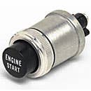 ENGINE START, BLACK, 35A@12V, 2 SCREWS W/LOCKWASHER, MOUNTING STEM 7/8"-24 THREAD, DIECAST HOUSING, WEATHERPROOF