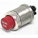 ENGINE STOP, RED, 35A@12V, 2 SCREWS W/LOCKWASHER, MOUNTING STEM 7/8"-24 THREAD, DIECAST HOUSING, WEATHERPROOF ENGINE STOP, RED, 35A@12V, 2 SCREWS W/LOCKWASHER, MOUNTING STEM 7/8"-24 THREAD, DIECAST HOUSING, WEATHERPROOF