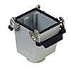 HOOD - 32P+Ground 16A MAX - 600V DOUBLE LEVERS TOP ENTRY CABLE COUPLER CABLE GLAND PG 42 (ILME CHV32G42) HOOD - 32P+Ground 16A MAX - 600V DOUBLE LEVERS TOP ENTRY CABLE COUPLER CABLE GLAND PG 42 (ILME CHV32G42)