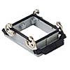 PANEL MOUNTING BASE - 32P+Ground  16A MAX - 600V  DOUBLE LEVERS (ILME CHI32)