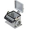 SURFACE MOUNTING BASE - 32P+Ground 16A MAX - 600V SINGLE LEVER & COVER SINGLE PORT CABLE GLAND PG 29 (ILME CHP32LS29) SURFACE MOUNTING BASE - 32P+Ground 16A MAX - 600V SINGLE LEVER & COVER SINGLE PORT CABLE GLAND PG 29 (ILME CHP32LS29)