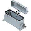 SURFACE MOUNTING BASE - 24P+Ground  16A MAX - 600V  FOUR PEGS & COVER  SINGLE PORT  PG 21 (ILME CHP24CS)