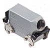 HOOD - 16P+Ground 16A MAX - 600V DOUBLE LEVERS SIDE ENTRY CABLE GLAND NPT 3/4" HOOD - 16P+Ground 16A MAX - 600V DOUBLE LEVERS SIDE ENTRY CABLE GLAND NPT 3/4"