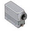 HOOD - 16P+Ground  16A MAX - 600V  TWO PEGS  SIDE ENTRY  HIGH CONSTRUCTION  CABLE GLAND NPT 1.25"