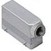 HOOD - 24P+Ground  16A MAX - 600V  FOUR PEGS  SIDE ENTRY  HIGH CONSTRUCTION  CABLE GLAND PG 21 (ILME CAO24.21)