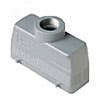 HOOD - 24P+Ground  16A MAX - 600V  FOUR PEGS  TOP ENTRY  CABLE GLAND PG 21 (ILME CHV24)