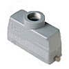 HOOD - 24P+Ground 16A MAX - 600V TWO PEGS TOP ENTRY CABLE GLAND NPT 1/2" HOOD - 24P+Ground 16A MAX - 600V TWO PEGS TOP ENTRY CABLE GLAND NPT 1/2"