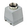 HOOD - 32P+Ground  16A MAX - 600V  FOUR PEGS  TOP ENTRY  CABLE GLAND NPT 1.25" (ILME CHVT32.7)