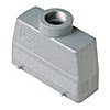 HOOD - 24P+Ground  16A MAX - 600V  FOUR PEGS  TOP ENTRY  HIGH CONSTRUCTION  CABLE GLAND PG 21 (ILME CAV24.21)