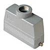 HOOD - 24P+Ground  16A MAX - 600V  TWO PEGS  TOP ENTRY  HIGH CONSTRUCTION  CABLE GLAND PG 21 (ILME CAV24L21)