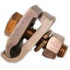 BRONZE GROUND CLAMP CONNECTOR 8Sol-4Str