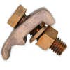 BRONZE GROUND CLAMP CONNECTOR 4Sol-2/0Str BRONZE GROUND CLAMP CONNECTOR 4Sol-2/0Str