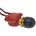 NORMALLY OFF. 12" 18AWG LEADS, CORROSION RESISTANT BRASS CASE, PVC COATED BODY, BRASS STEM: 5/8"-32, 15/16" LONG NORMALLY OFF. 12" 18AWG LEADS, CORROSION RESISTANT BRASS CASE, PVC COATED BODY, BRASS STEM: 5/8"-32, 15/16" LONG