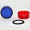 LENS, WHITE, LENS SET FOR PILOT LIGHT HEAD (ONE INNER DIFFUSER & ONE OUTER LENS)