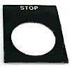 LEGEND PLATE - 'Emergency Stop' LEGEND PLATE - 'Emergency Stop'