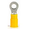 RING TERMINAL PVC YELLOW 12-10 #8 100PK RING TERMINAL PVC YELLOW 12-10 #8 100PK