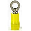 RING TERMINAL NYLON YELLOW 12-10 #6 100PK