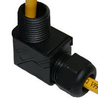 90 DEG. SNAP ELBOW DOME CONNECTOR 1/2" NPT (.11-.27") BLACK 90 DEG. SNAP ELBOW DOME CONNECTOR 1/2" NPT (.11-.27") BLACK