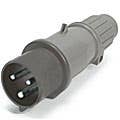 IP44/IEC309 PIN & SLEEVE PLUG 20A  277VAC  2 POLE 3 WIRE  SPLASHPROOF