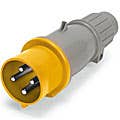 IP44/IEC309 PIN & SLEEVE PLUG 30A  125/250VAC  3 POLE 4 WIRE  SPLASHPROOF