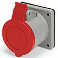 IP44/IEC309 PIN & SLEEVE RECEPTACLE 30A  480VAC  2 POLE 3 WIRE  SPLASHPROOF