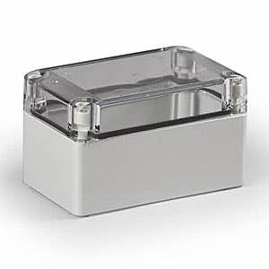 ENCLOSURE, TRANSPARENT COVER, UL, 4.92L (125MM) X 2.95W (75MM) X 2.95H (75MM)