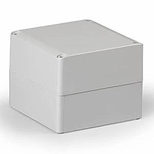 ENCLOSURE, GRAY COVER, UL, 4.92L (125MM) X 4.92W (125MM) X 3.94H (100MM)