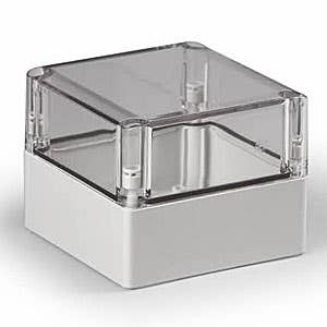 ENCLOSURE, TRANSPARENT COVER, UL, 4.92L (125MM) X 4.92W (125MM) X 3.94H (100MM)