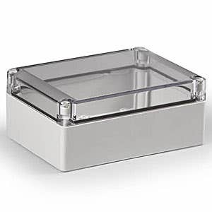 ENCLOSURE, TRANSPARENT COVER, UL, 6.89L (175MM) X 4.92W (125MM) X 2.95H (75MM)