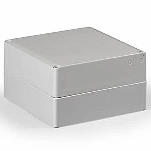 ENCLOSURE, GRAY COVER, UL, 6.89L (175MM) X 6.89W (175MM) X 3.94H (100MM)