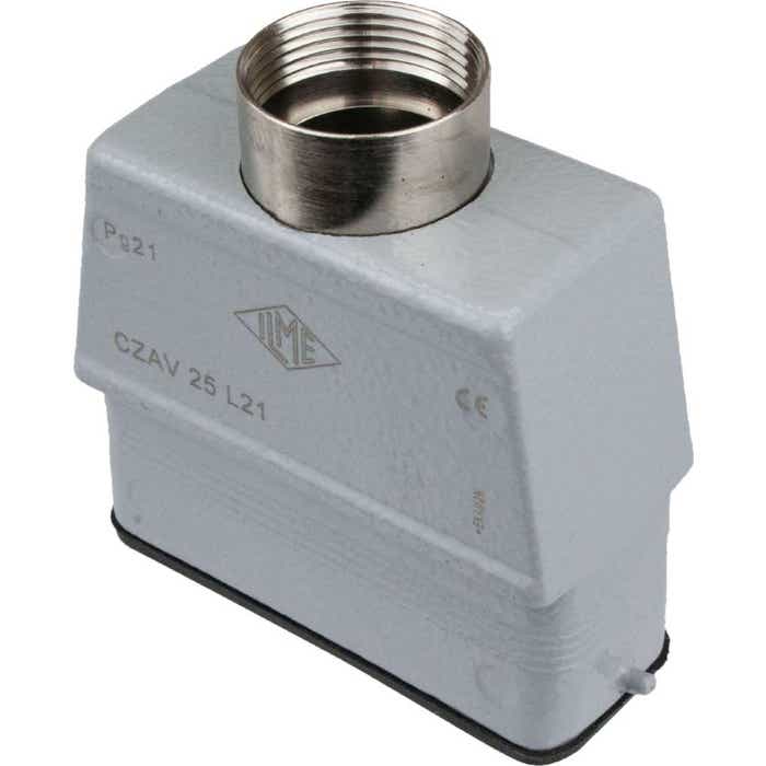 Rectangular Connector Hood Two Pegs ILME CZAV25L21 Rectangular Connector Hood Two Pegs ILME CZAV25L21