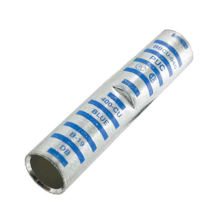 Long Barrel Copper Splice 400MCM .728" Blue Long Barrel Copper Splice 400MCM .728" Blue