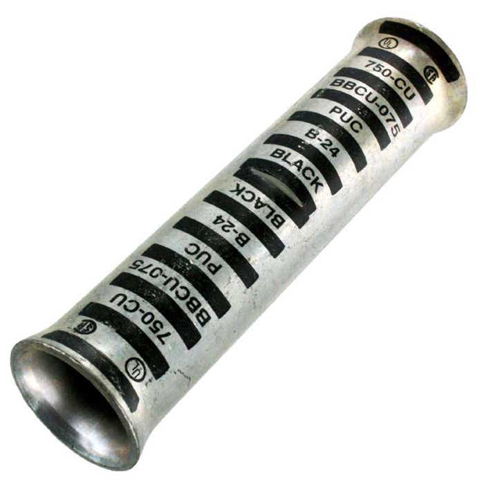 1111MCM Copper Compression Splice Black Flared BBCU150FL 1111MCM Copper Compression Splice Black Flared BBCU150FL