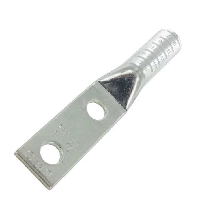 Long Barrel Copper Lug 300MCM 1/2" 2 Hole White BBLU030D Long Barrel Copper Lug 300MCM 1/2" 2 Hole White BBLU030D