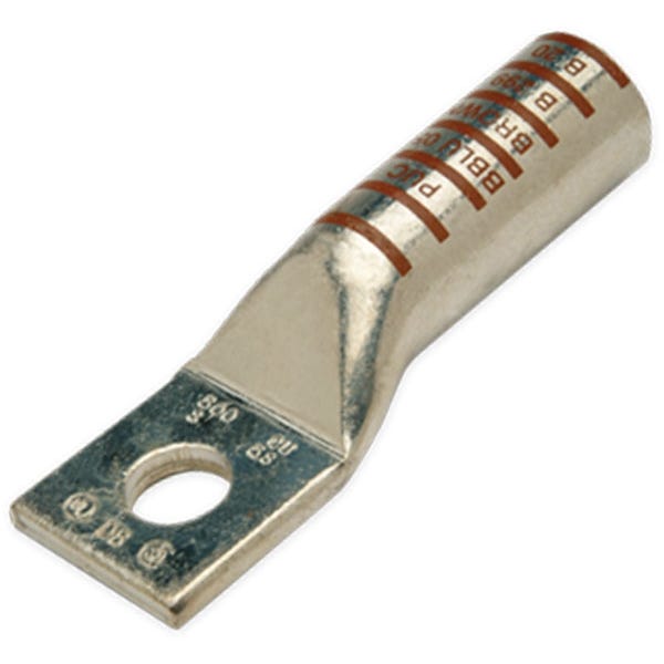Long Barrel Copper Lug 650MCM 1/2" 2 Hole Pink BBLU065S Long Barrel Copper Lug 650MCM 1/2" 2 Hole Pink BBLU065S