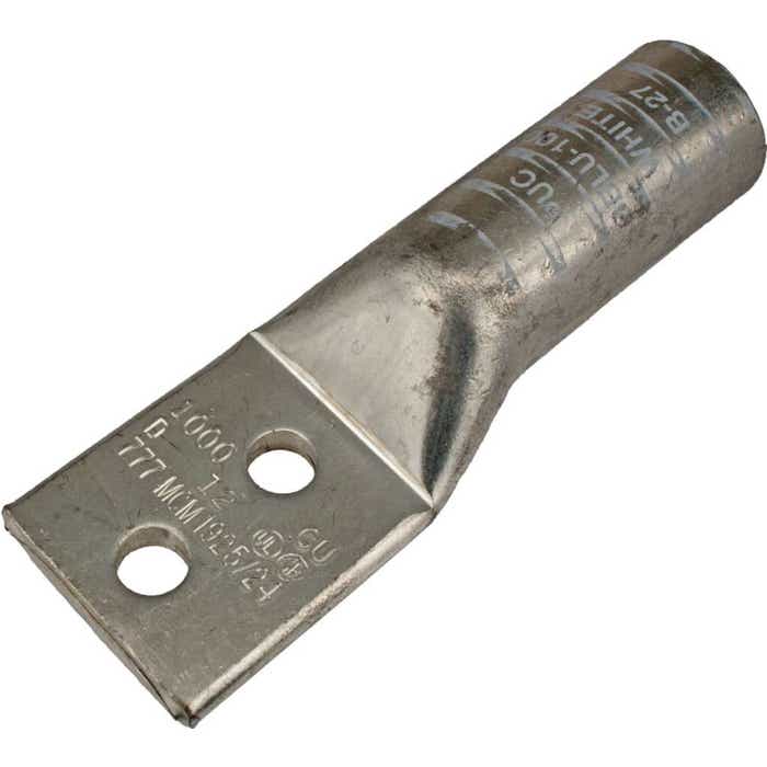 Long Barrel Copper Lug 1000MCM White NEMA BBLU100D1 Long Barrel Copper Lug 1000MCM White NEMA BBLU100D1