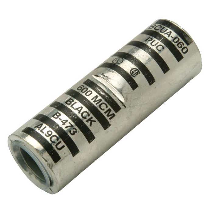 Aluminum Splice 600MCM .893" Black Aluminum Splice 600MCM .893" Black