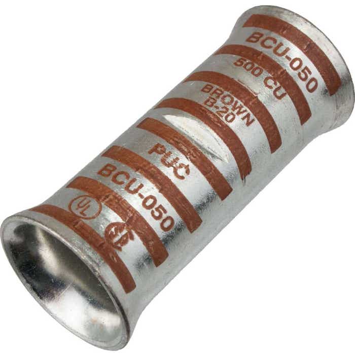 373MCM DLO Copper Compression Splice Brown BCU050FL 373MCM DLO Copper Compression Splice Brown BCU050FL