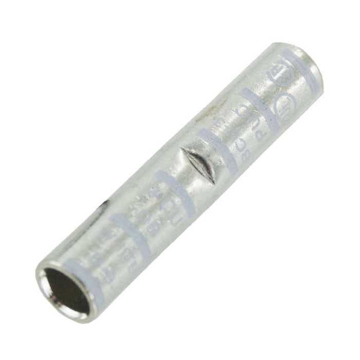 Short Barrel Copper Splice 3 Awg .260" White Short Barrel Copper Splice 3 Awg .260" White