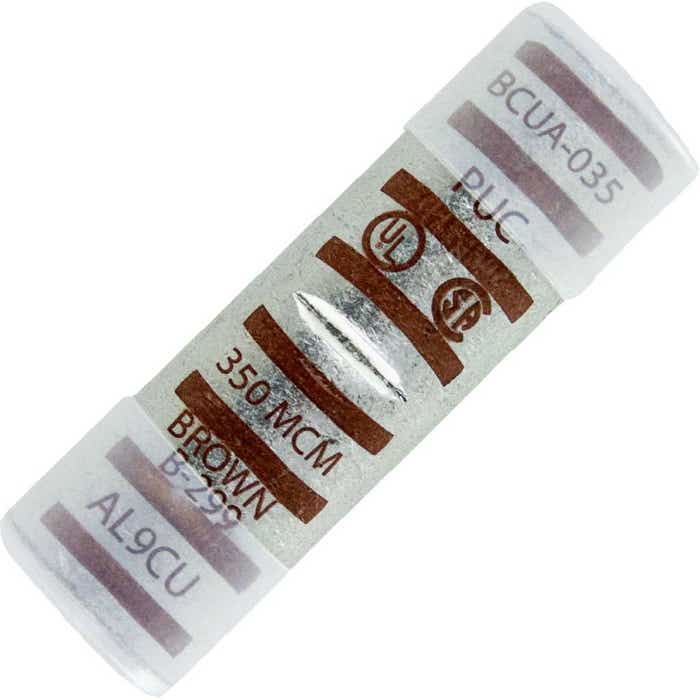 Aluminum Splice 350MCM .682" Brown BCUA035 Aluminum Splice 350MCM .682" Brown BCUA035
